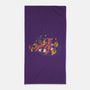 Bathing In Fire-none beach towel-tdK17