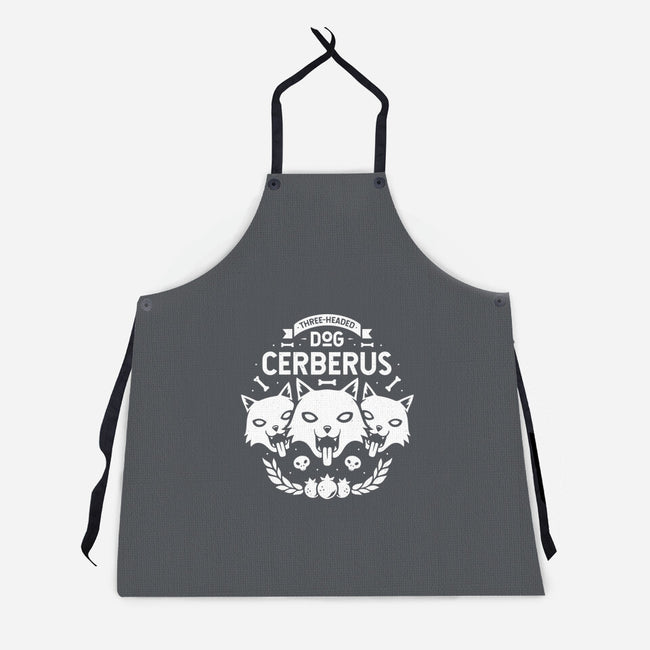 Three-headed Dog-unisex kitchen apron-Alundrart