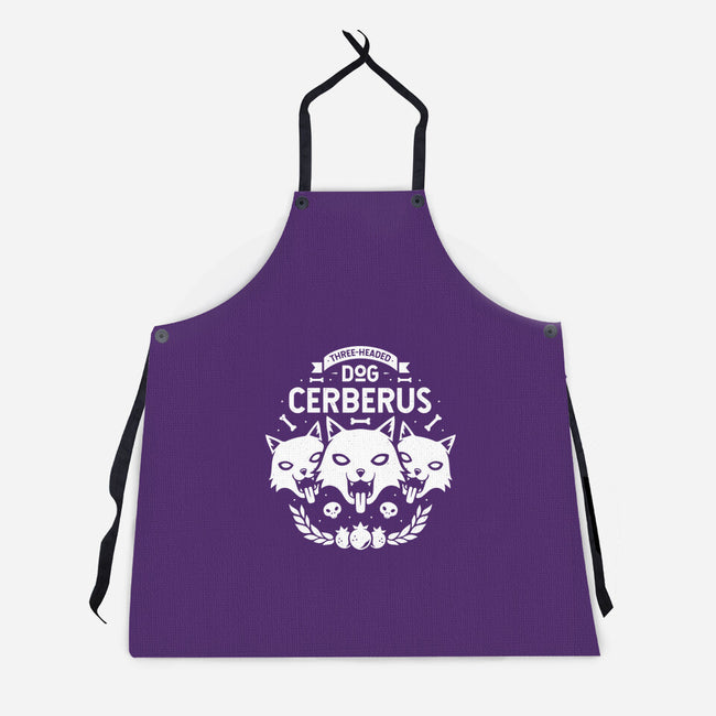 Three-headed Dog-unisex kitchen apron-Alundrart