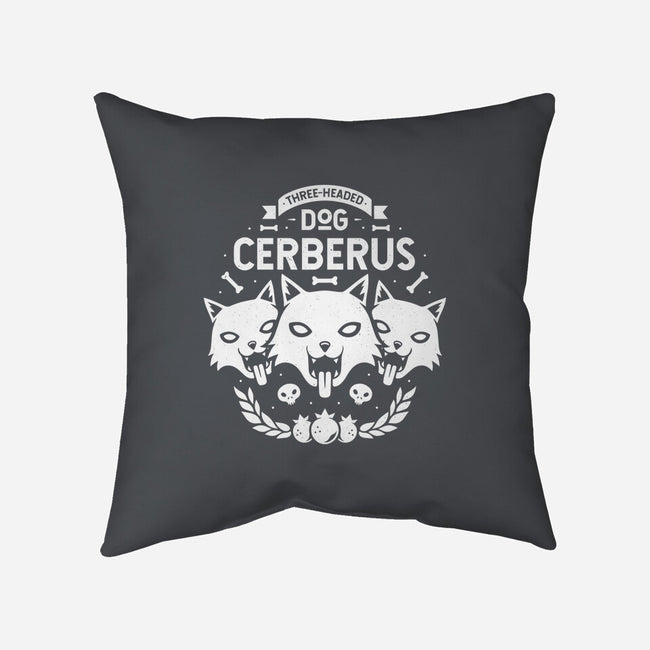 Three-headed Dog-none removable cover w insert throw pillow-Alundrart