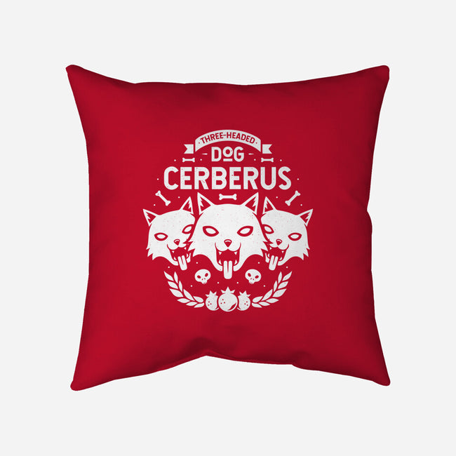 Three-headed Dog-none removable cover w insert throw pillow-Alundrart