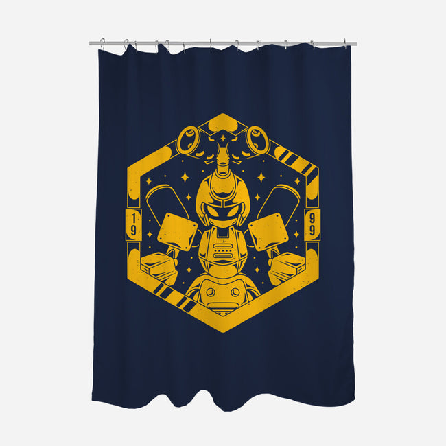 Kabuto Type Robot-none polyester shower curtain-Alundrart