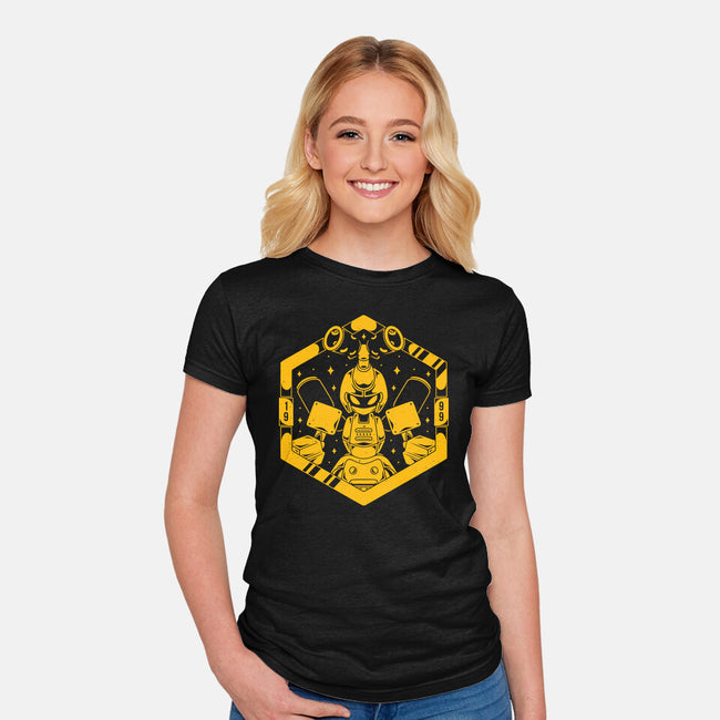 Kabuto Type Robot-womens fitted tee-Alundrart