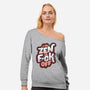 I'm Zen-womens off shoulder sweatshirt-tobefonseca