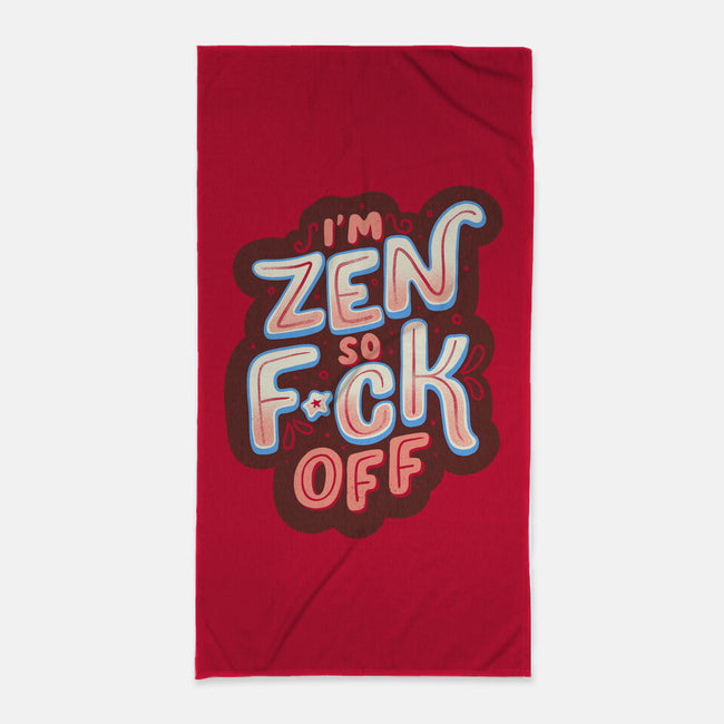 I'm Zen-none beach towel-tobefonseca