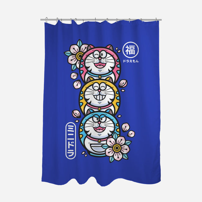 Daruma Totem Mini-Dora-none polyester shower curtain-Bear Noise