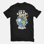 Cats Live Here-unisex basic tee-turborat14