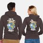 Cats Live Here-unisex zip-up sweatshirt-turborat14