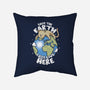 Cats Live Here-none removable cover w insert throw pillow-turborat14