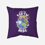 Cats Live Here-none removable cover w insert throw pillow-turborat14