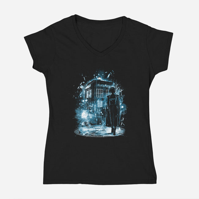 Goodbye 13th-womens v-neck tee-kharmazero