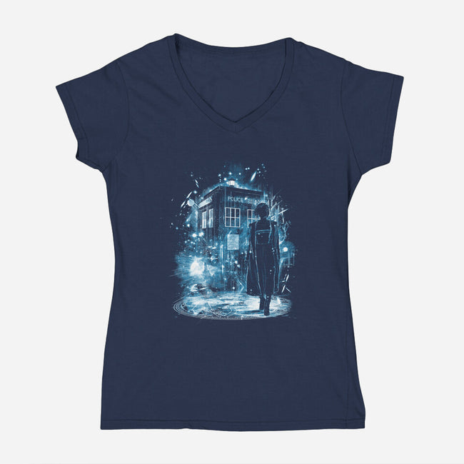 Goodbye 13th-womens v-neck tee-kharmazero