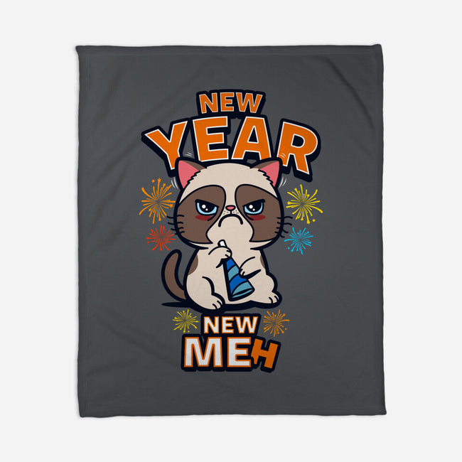 New Year New Meh-none fleece blanket-Boggs Nicolas