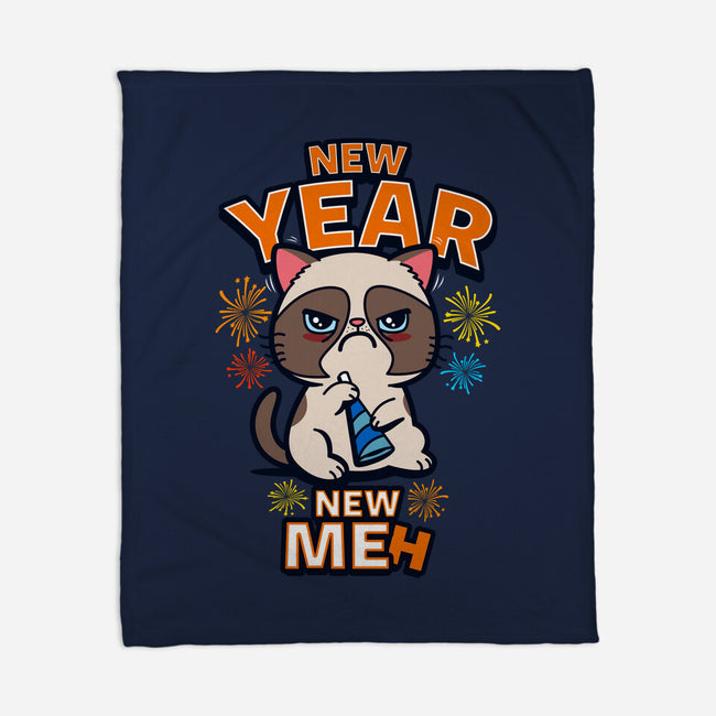 New Year New Meh-none fleece blanket-Boggs Nicolas