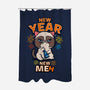 New Year New Meh-none polyester shower curtain-Boggs Nicolas