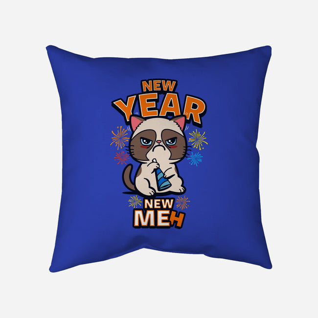 New Year New Meh-none removable cover w insert throw pillow-Boggs Nicolas
