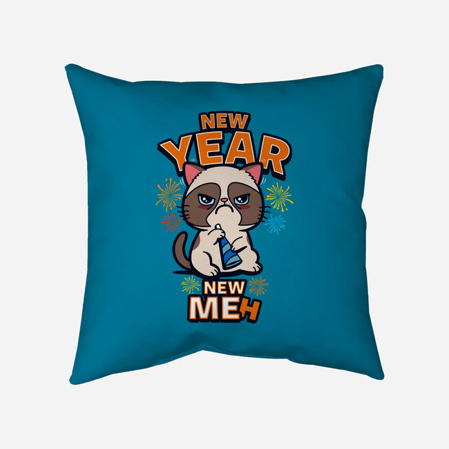 New Year New Meh-none removable cover w insert throw pillow-Boggs Nicolas