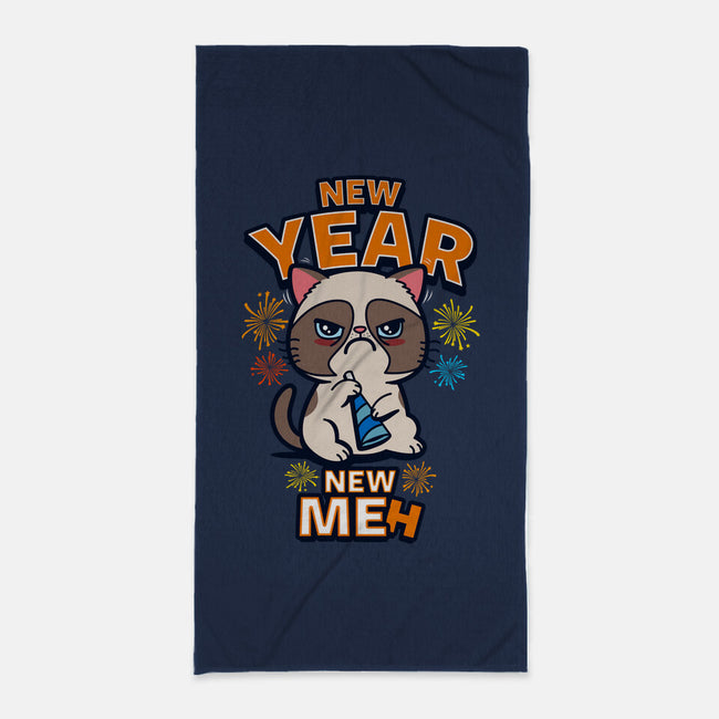 New Year New Meh-none beach towel-Boggs Nicolas
