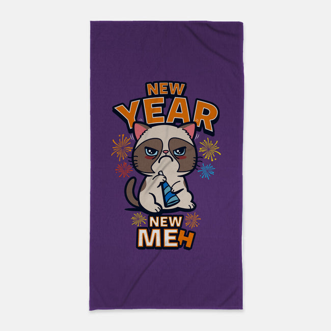 New Year New Meh-none beach towel-Boggs Nicolas