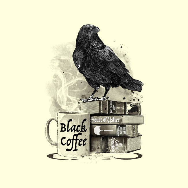 Coffee, Raven And Poe-none beach towel-DrMonekers