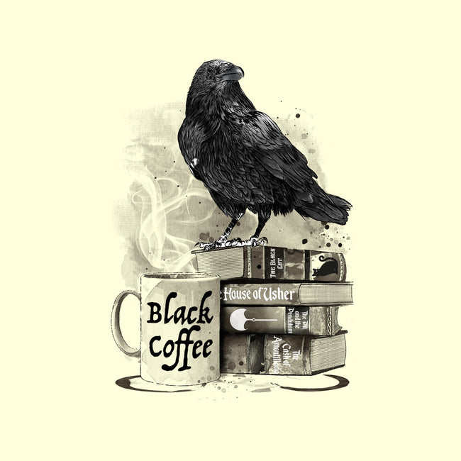 Coffee, Raven And Poe-none matte poster-DrMonekers
