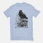 Coffee, Raven And Poe-womens basic tee-DrMonekers