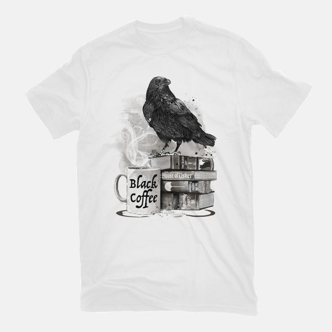 Coffee, Raven And Poe-unisex basic tee-DrMonekers