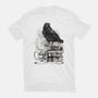 Coffee, Raven And Poe-womens fitted tee-DrMonekers