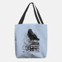 Coffee, Raven And Poe-none basic tote bag-DrMonekers