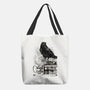 Coffee, Raven And Poe-none basic tote bag-DrMonekers