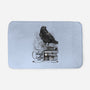 Coffee, Raven And Poe-none memory foam bath mat-DrMonekers