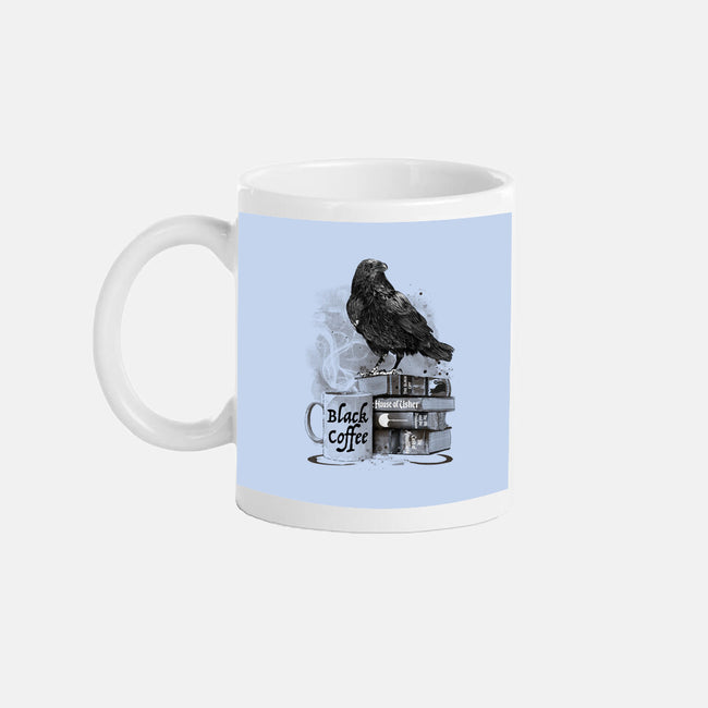 Coffee, Raven And Poe-none mug drinkware-DrMonekers