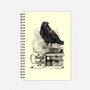 Coffee, Raven And Poe-none dot grid notebook-DrMonekers