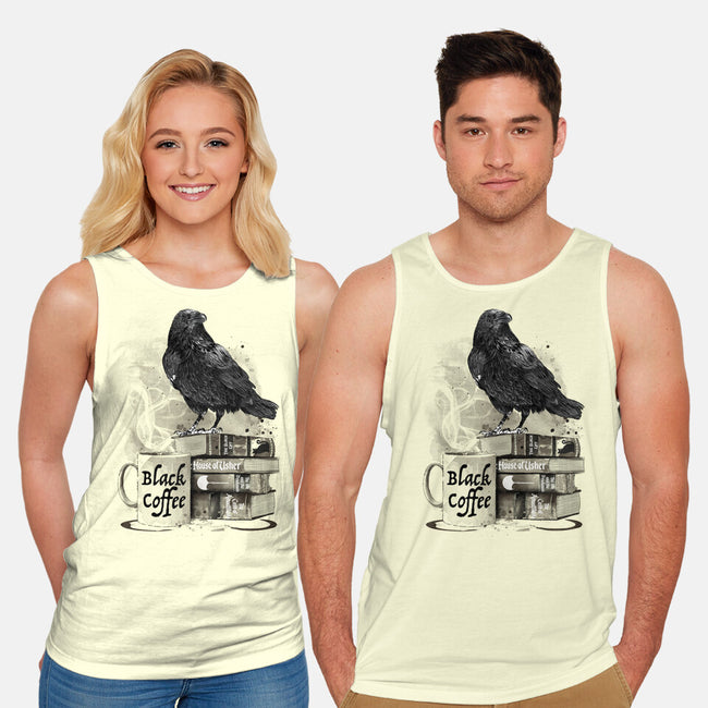 Coffee, Raven And Poe-unisex basic tank-DrMonekers