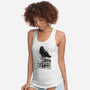 Coffee, Raven And Poe-womens racerback tank-DrMonekers