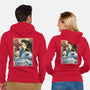 King Of The Monsters Vs Megazord-unisex zip-up sweatshirt-DrMonekers