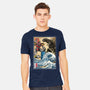 King Of The Monsters Vs Megazord-mens heavyweight tee-DrMonekers