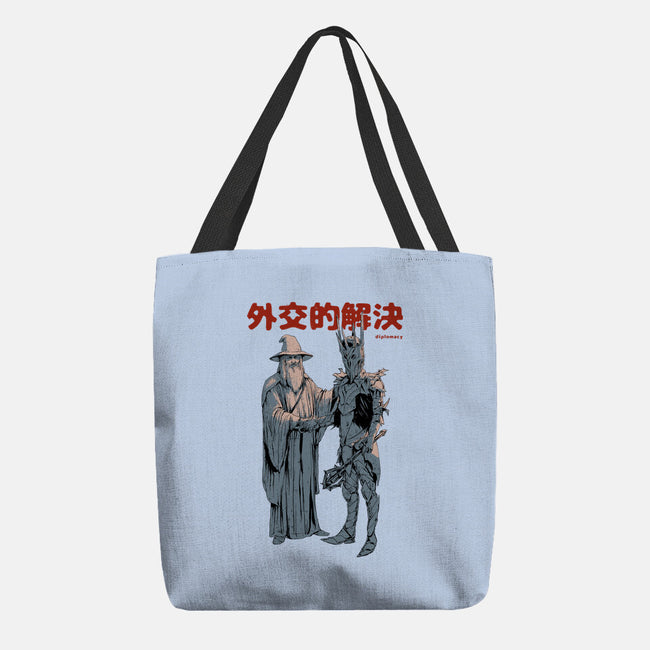 Diplomatic Solution-none basic tote bag-Hafaell