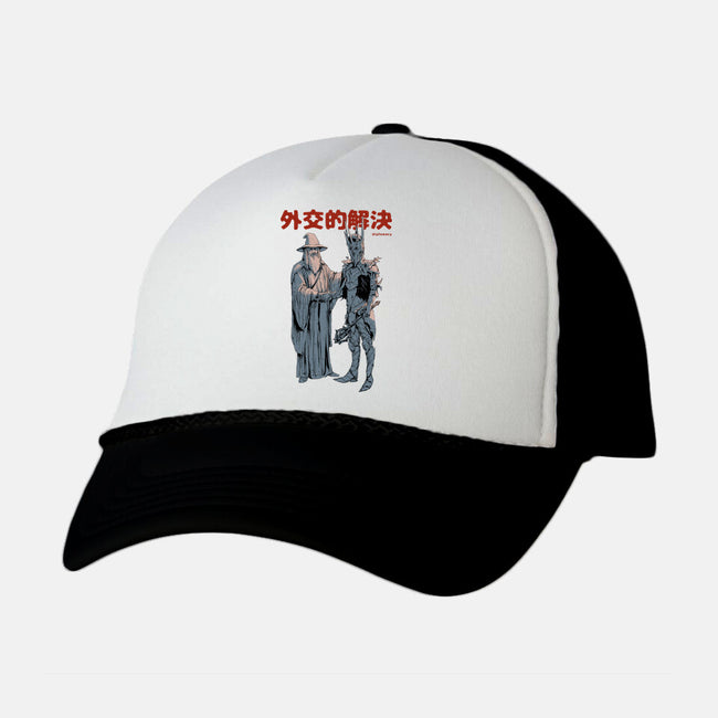Diplomatic Solution-unisex trucker hat-Hafaell
