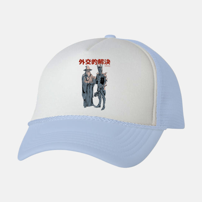 Diplomatic Solution-unisex trucker hat-Hafaell