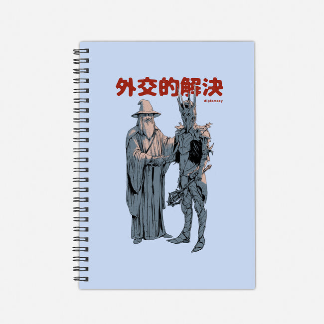 Diplomatic Solution-none dot grid notebook-Hafaell