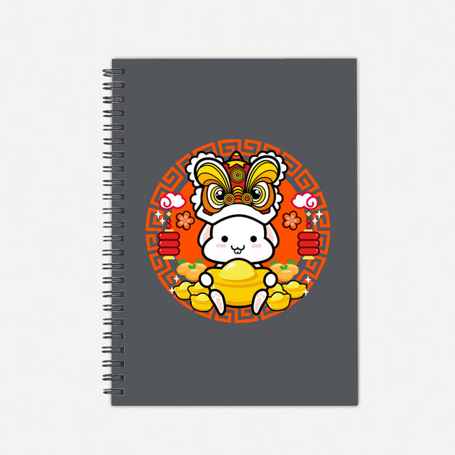 Luckiest Bunny-none dot grid notebook-bloomgrace28