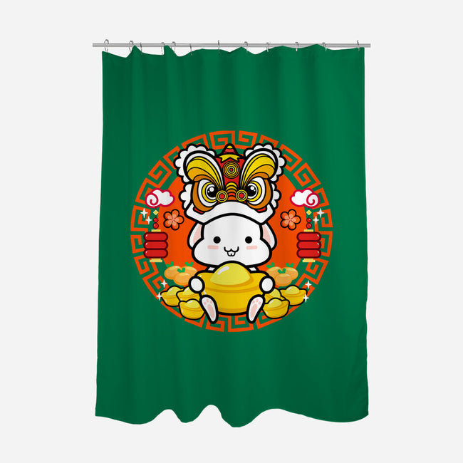 Luckiest Bunny-none polyester shower curtain-bloomgrace28