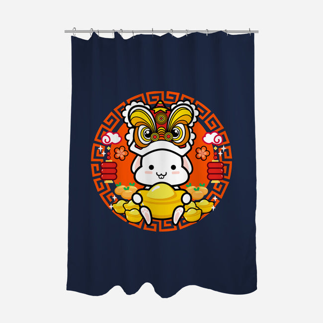Luckiest Bunny-none polyester shower curtain-bloomgrace28