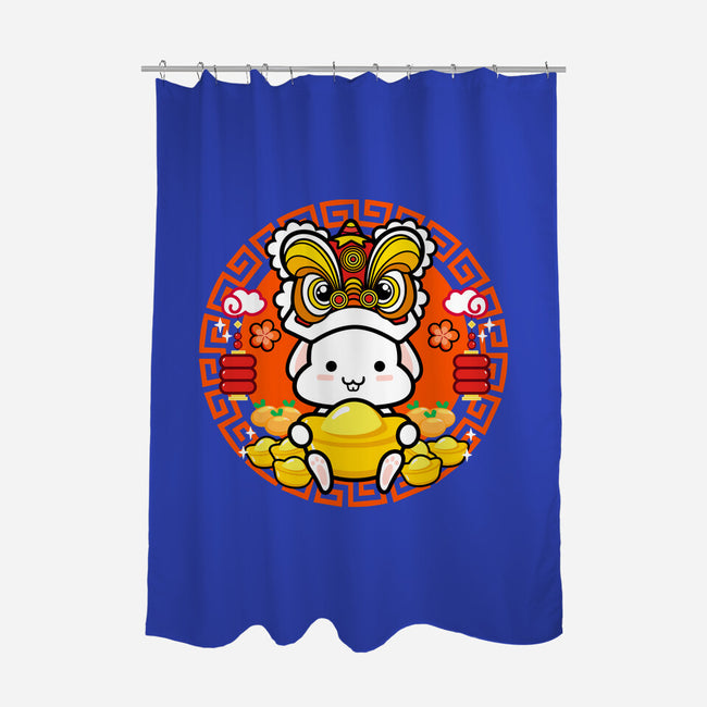 Luckiest Bunny-none polyester shower curtain-bloomgrace28