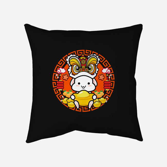 Luckiest Bunny-none removable cover throw pillow-bloomgrace28