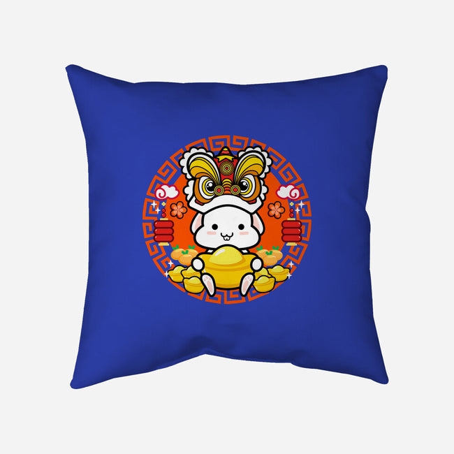 Luckiest Bunny-none removable cover throw pillow-bloomgrace28