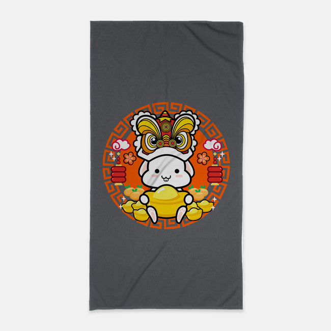 Luckiest Bunny-none beach towel-bloomgrace28