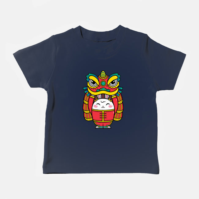 Lion Dance Bunny-baby basic tee-krisren28