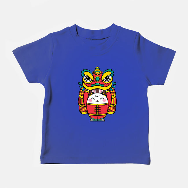 Lion Dance Bunny-baby basic tee-krisren28